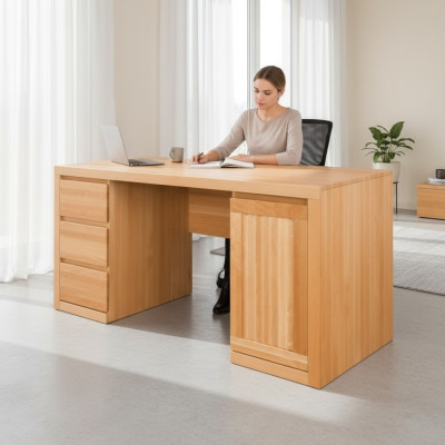 Solid wood furniture desk office table computer table tables office furniture solid