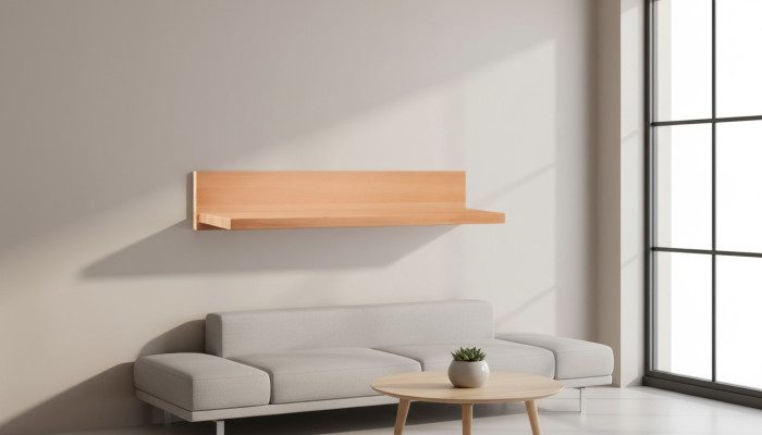 Storage Hotel Style Living Room Wall Shelf Book Storage Cabinet Shelves 80x25cm