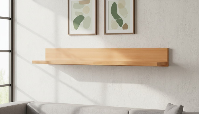 Shelf Hotel Style Living Room Wall Shelf Book Shelves Cabinet Shelves 125x25cm