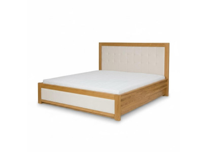 Solid Wood Double Bed, Beech Wood Bedroom Furniture, Wooden, New, 180x200cm