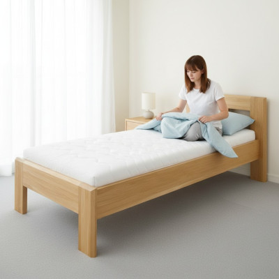 Solid wood beds wooden bed double bed 100x200 cm new solid wood bed upholstered bed