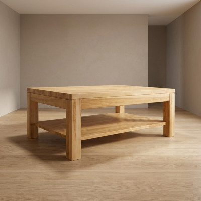 Wooden coffee tables made from solid wood, living room furniture 120x80cm, solid tables