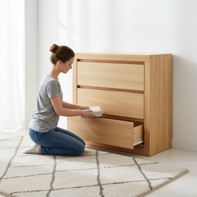 Dresser Design Lowboard Sideboard Cabinet Real Wood New Dressers