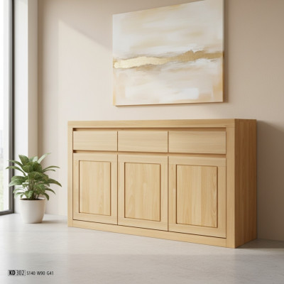 Designer dresser solid wood dressers cabinet cabinets real wood oak 140x90cm