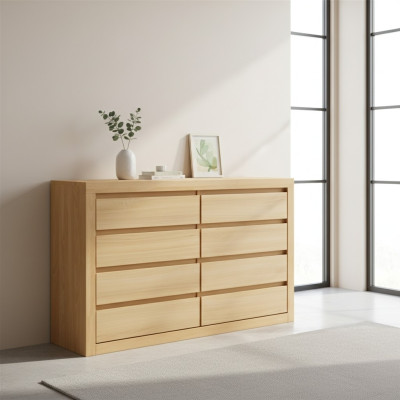 XXL drawer dresser solid wood cabinet oak solid wood dressers sideboard new