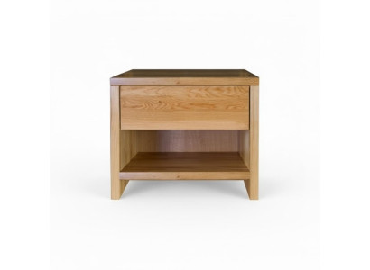 Nightstand Night Table Night Console 1 Drawer Solid Wood Shelf Console Oak