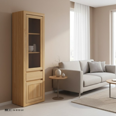 Solid wood display cabinet tall cupboard glass showcases solid furniture real wood cabinets new