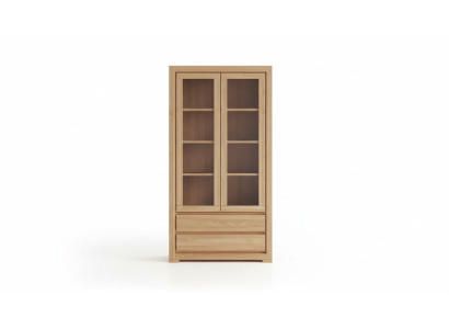 Wood display cabinet, solid wood living room cabinet, wood cabinets, glass display cases, new.