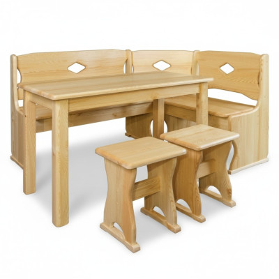 Corner bench, wooden bench, solid wood benches, kitchen dining area, corner seating furniture, real wood.