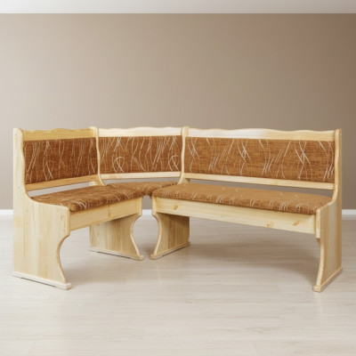 Corner bench, wooden bench, solid benches, kitchen, dining area, corner seat, solid wood, wooden furniture, new.