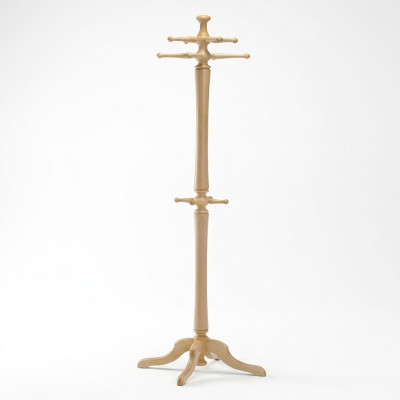 Coat rack wooden clothes stand wardrobe hanger 186cm modern stand