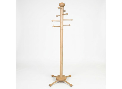 Clothes rack coat stand wooden clothes rail design wardrobe with 8 hooks