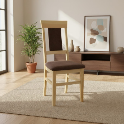 Dining chair, kitchen chair, upholstered chair, solid wood, handcrafted pine wood