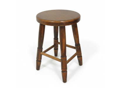 Stool Wooden Stool Dining Stool Beech Wood Solid Brown 46 cm