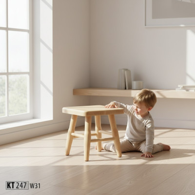 Stool Wooden Stool Bench Solid Beech Chair Seat Stool Real Wood Solid New
