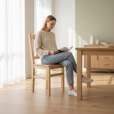 Stool Kitchen Chair Wood Chair Seat Stool Dining Room Stool Beech Solid Wood Chair