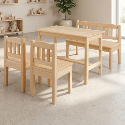 Children's seating group 4-piece children's furniture set seating arrangement child children's chair children's table