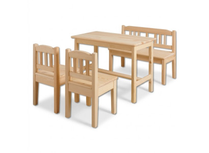 Children's seating group 4-piece children's furniture set seating arrangement child children's chair children's table