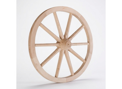 Decorative Wooden Wheel Ø 60 cm Spoked Wheel Wagon Wheel Garden Decoration Shop Decoration New