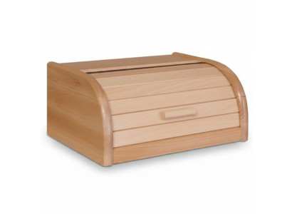 Beech Bread Box 32 cm Wood Bread Box Roller Shutter Bread Roll Flap Real Wood New