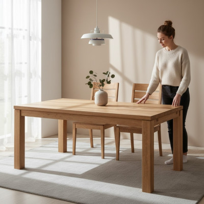 Dining room living room table solid wood table dining table wooden table new