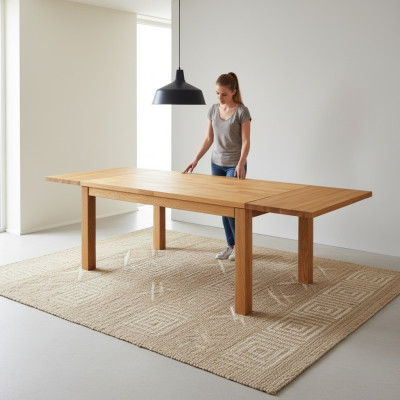 Dining table real wood wooden table tables dining room 160x80cm solid wood new