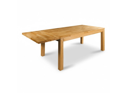 Table wood tables 160x90cm wood dining tables conference solid wood genuine oak new