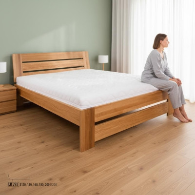Bedroom wooden bed real wood bed beds hotel 140x200 style solid furniture