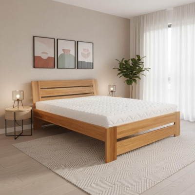 Bedroom wooden bed real wood bed beds hotel 140x200 style solid furniture