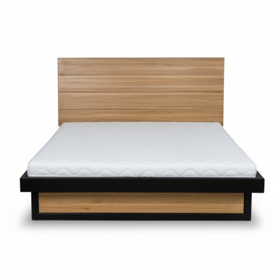 Modern bed real wood 160x200cm design beds bed frame oak style new