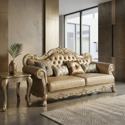 Classic 3-seater couch sofa upholstered sofas couches baroque