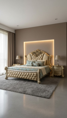 Bedroom 3-piece set, bed with 2 bedside tables, double luxury beds