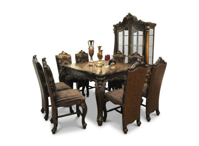 Classic Table Dining Table Wood Dining Room Set 8x Chair Set Chairs