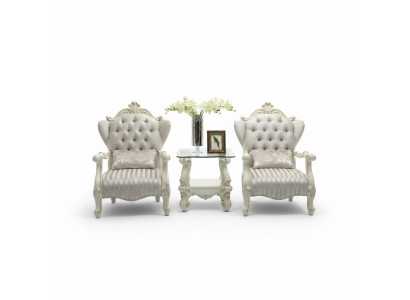 Lounge Club Set 3-piece Set 2x Armchair Side Table Table Sofa Set New