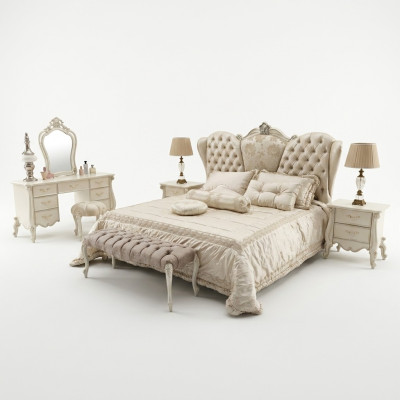 Bed Cushion Design Luxury Double Hotel Beds Sleep Room Leather Chesterfield New
