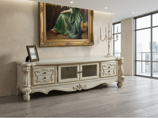 Sideboard TV lowboard RTV cabinet table living room wood classic baroque new