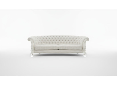 Sofa 4-seater couch design upholstery Chesterfield seat set leather textile