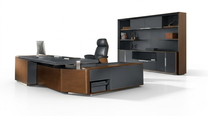 Desk set office suite table executive chair cabinet furnishings new