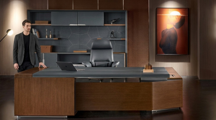 Design office desk writing desk chair furniture corner desk with chair 2-piece set. New.