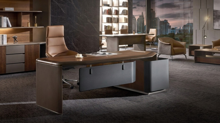 Desk design office furniture furnishings table executive boss corner desks