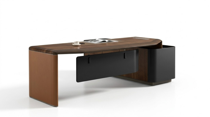 Desk design office furniture furnishings table executive boss corner desks