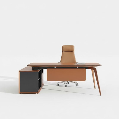 Office work room group set armchair table complete set furniture 2-piece set