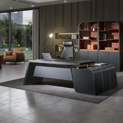 Corner desk filing cabinet wardrobe armchair office furniture set