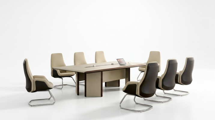 Conference table 6 chairs chair table meeting office furniture 7-piece set