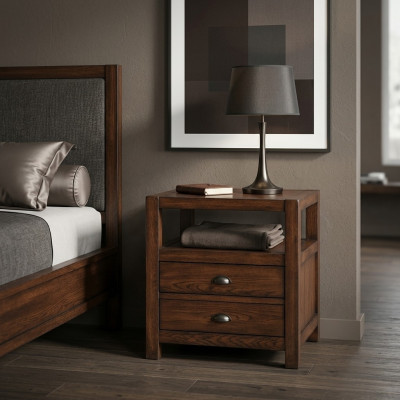 Bedside table wood bedside tables table consoles night modern style console wood new
