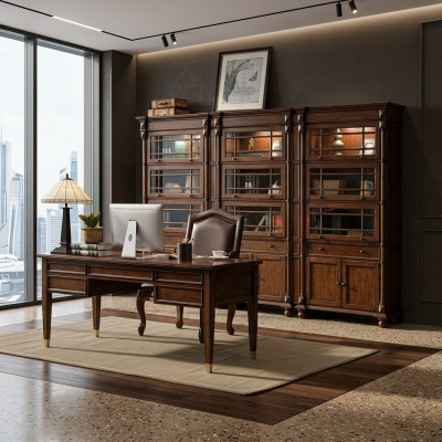 Desk, boss tables, office, classic room, cabinet, armchair, wood