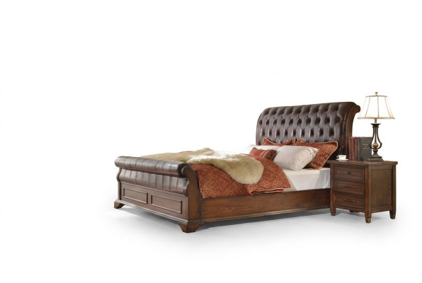 6-piece bedroom set (bed + 2x nightstand + 2x wardrobe + chest of drawers)