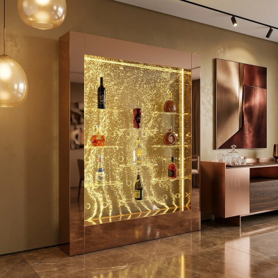 LED water wall bar shelf column water columns counter shelves designer illuminated