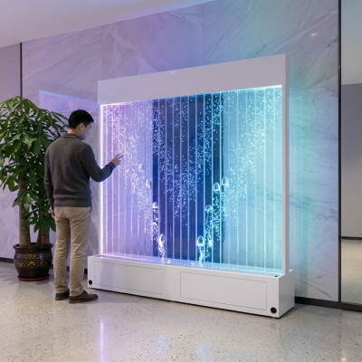 Extravagant Ideas Club Living Room House Water Wall LED