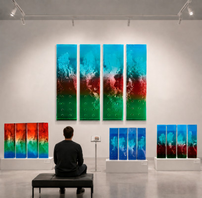 Modern partition water wall walls waterfall water wall LED